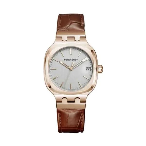 Pequignet Montre Pequignet Manufacture Concorde Or Automatique Cadran Argent - 9047438