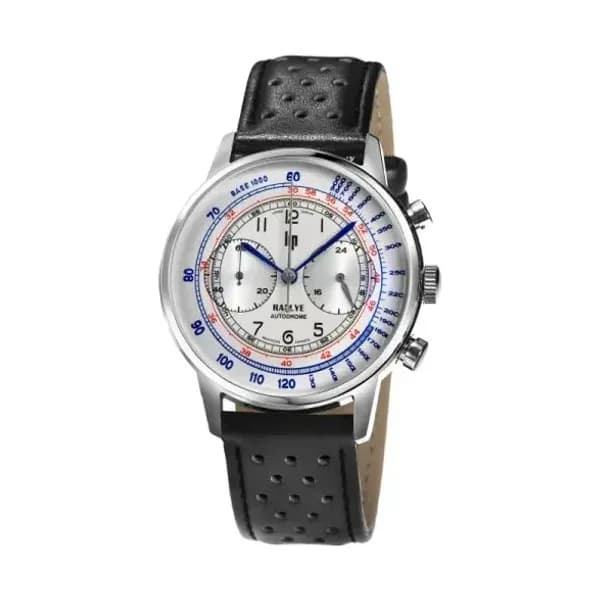 Lip Montre Lip Rallye Méca quartz Chronographe - Homme - cadran Gris- 40 mm - Acier inoxydable - 671828