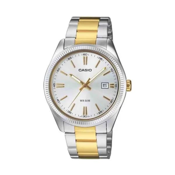 Casio Montre Casio Timeless - Standard - Duo Argent & Doré - MTP-1302PSG-7AV