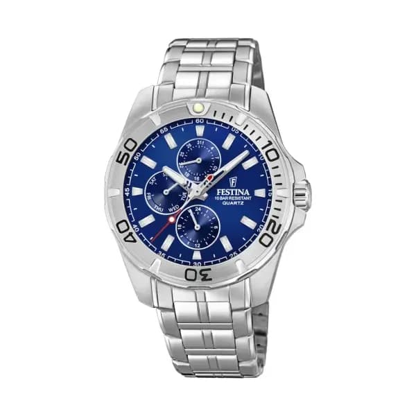 Festina Montre Festina Collection Multifonction en Acier Argenté
