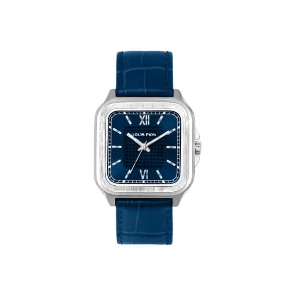 Louis Pion Montre quartz Homme Athos Bleu foncé