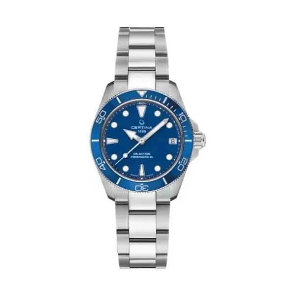 Certina Montre Certina DS Action 34.5mm Powermatic 80 Automatique Cadran Bleu
