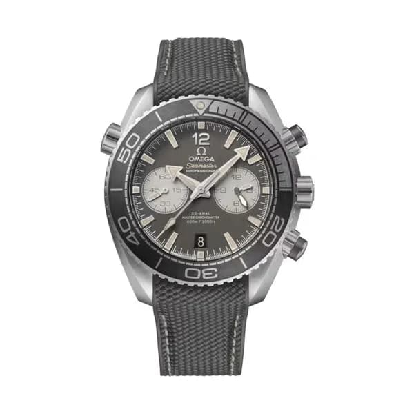 Omega Montre Omega Seamaster Planet Ocean 600m Chronographe Co-Axial Master Chronometer cadran gris bracelet caoutchouc 45,5 mm