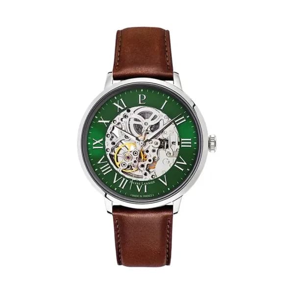 Pierre Lannier Montre Automatique Pierre Lannier Collection Automatic en Cuir Marron