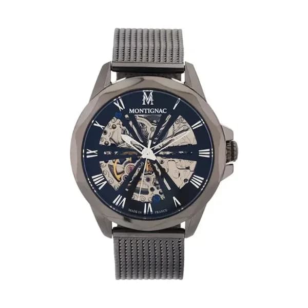 Montignac Montre Automatique Montignac en Acier et PVD Gris