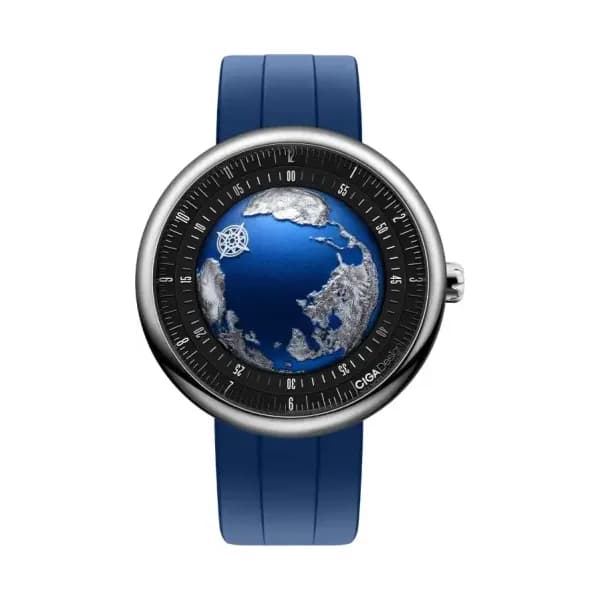 Ciga Design Montre Série U - Blue Planet II Atlantic Stainless Steel U039-SU01-W6U