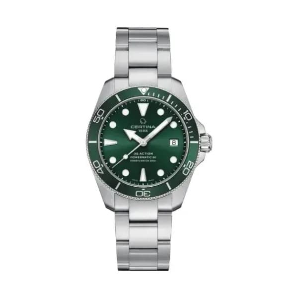 Certina Montre Certina DS Action Diver 38mm Powermatic 80 Automatique Cadran Vert