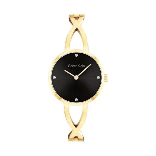 Calvin Klein Montre Calvin Klein Collection Sculpted Embrace en Acier et PVD Doré