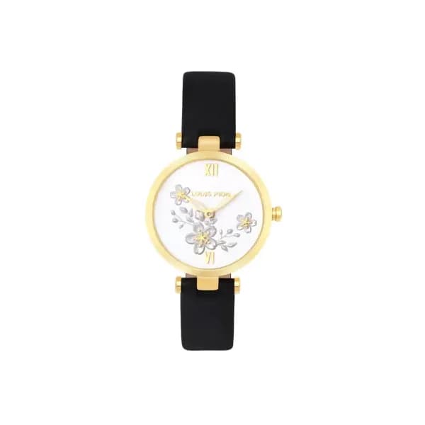 Louis Pion Montre quartz Femme Flore Blanc