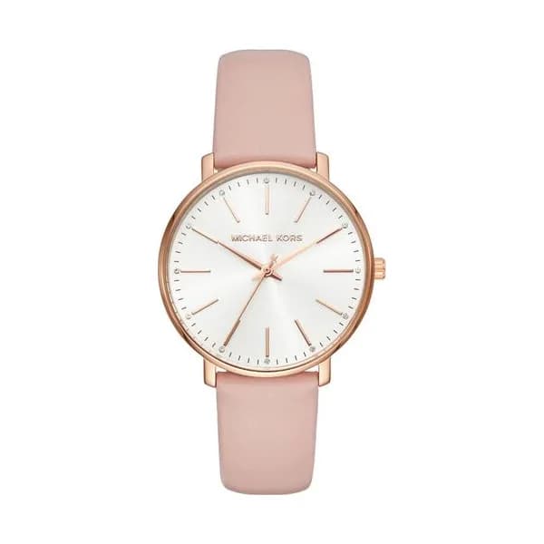Michael Kors Montre Femme MICHAEL KORS en Cuir Rose Etanche