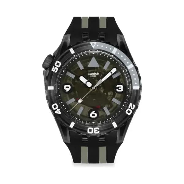Swatch Montre quartz Mixte Scubaqua Noir
