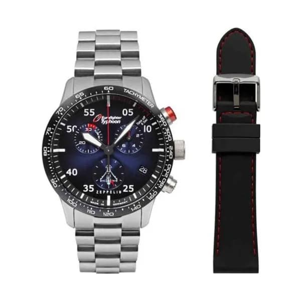 Zeppelin Montre Zeppelin Eurofighter Quartz Cadran Bleu - 7298M3_set
