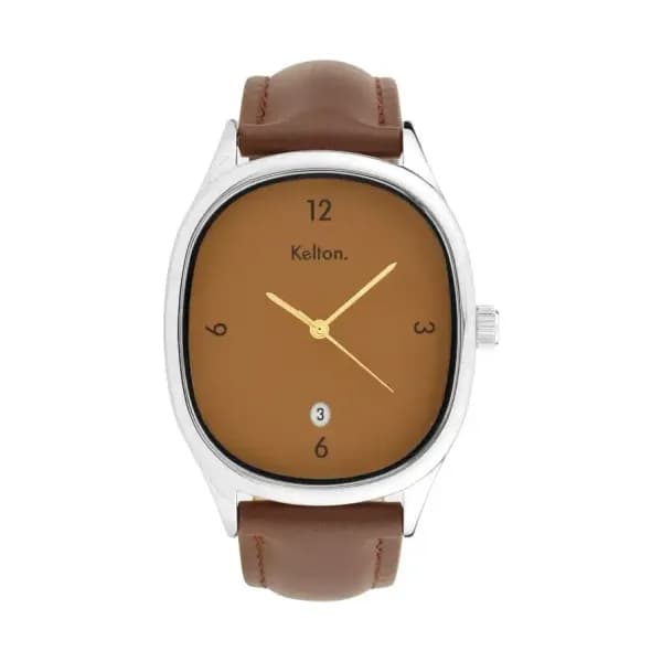 Kelton Montre Grande Colorama Acier Double Choco 9124932