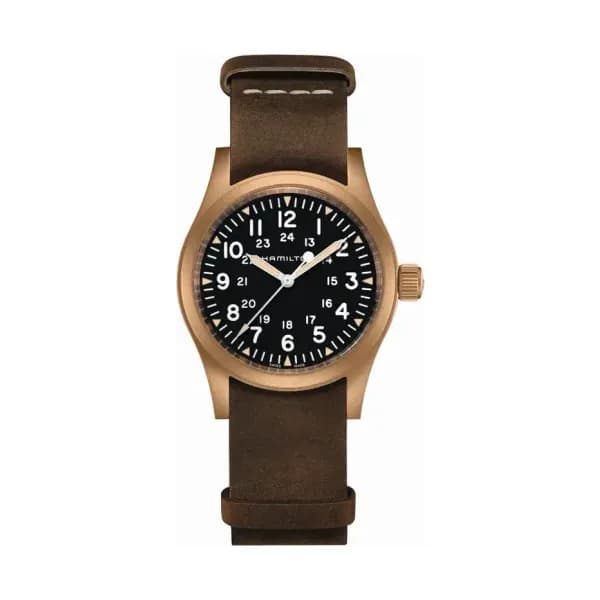 Hamilton Montre mécanique Homme Khaki field Noir