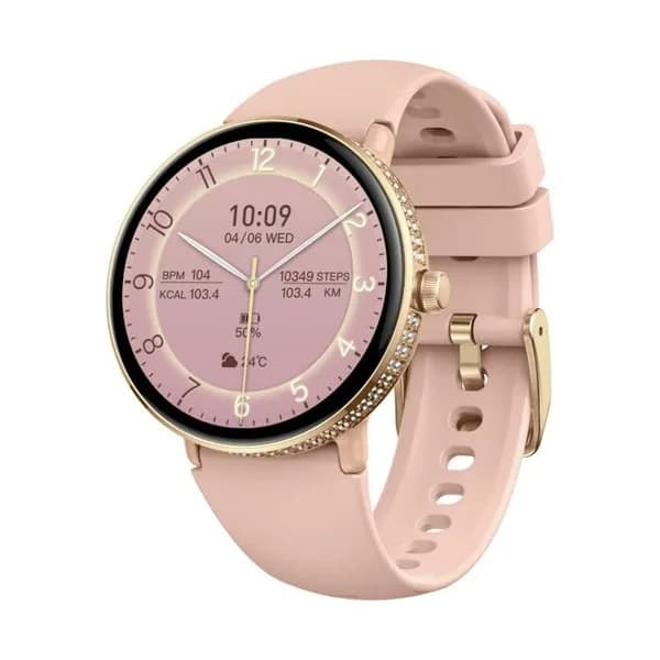 Smarty Montre Connectée Smarty Collection Amoled Diamond en Silicone Rose