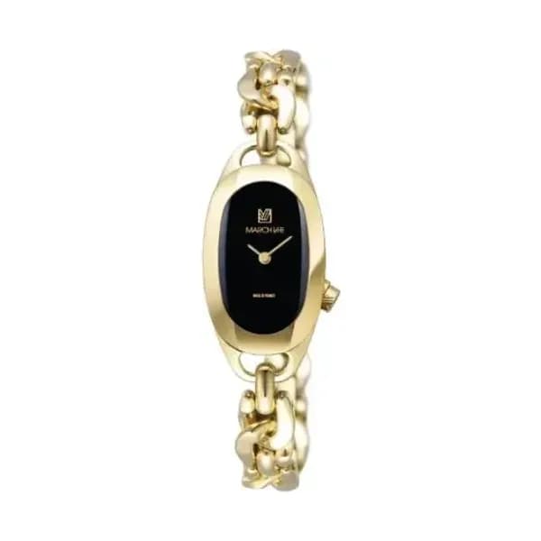 March LA.B Montre MARCH LA.B Oblongue PVD Gold Suprême Gourmette Gold