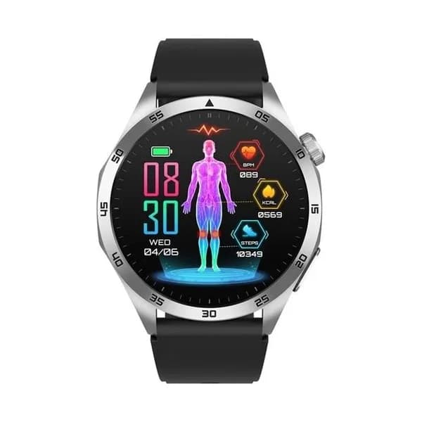 Smarty Montre Connectée Smarty Collection Take Care en Silicone Noir