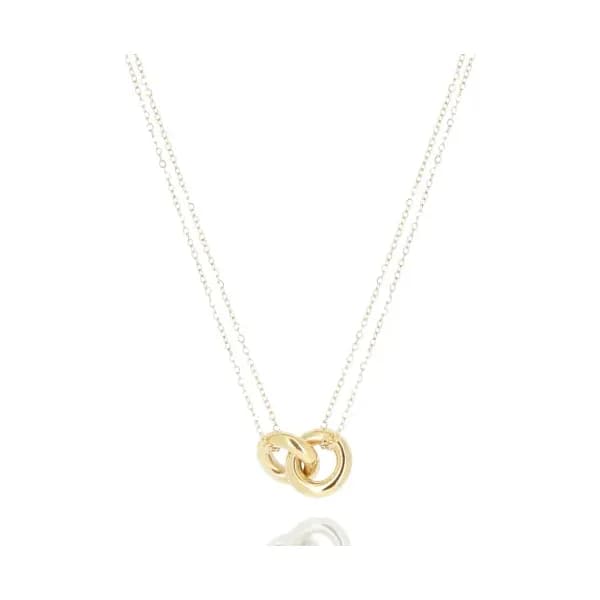 Zag Bijoux Multi-rangs Femme Anneaux entrelacés Doré