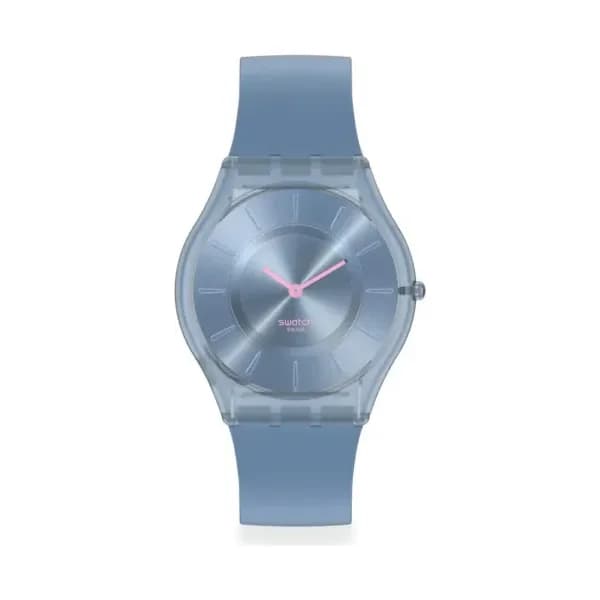 Swatch Montre quartz Mixte Skin Bleu