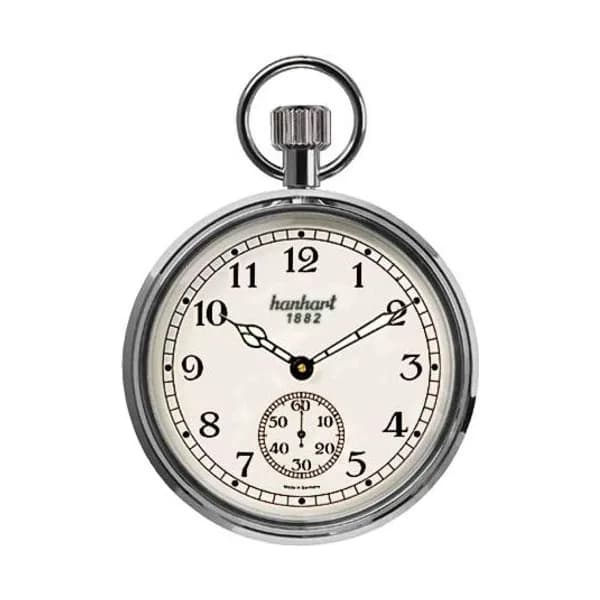 Hanhart Montre Gousset Hanhart Board Time Beige Mécanique diamètre 55 mm- 850.3901-90