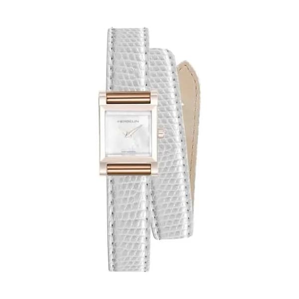 Michel Herbelin Bracelet montre interchangeable Double Tour Iguana Blanc Blanc - BRAC17048PR81