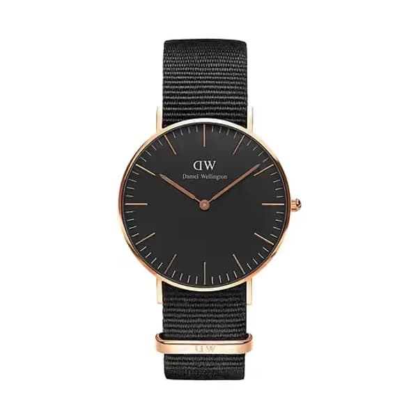 Daniel Wellington Montre Homme Daniel Wellington Classic en Nylon Noir