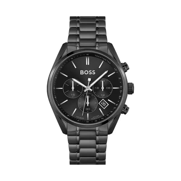 Hugo Boss Montre Boss Collection Champion en Métal Noir