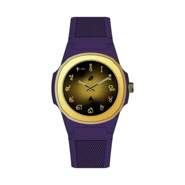 Black Corner Montre Marco Polo's Journey Black Corner x Anka - Violet & Or