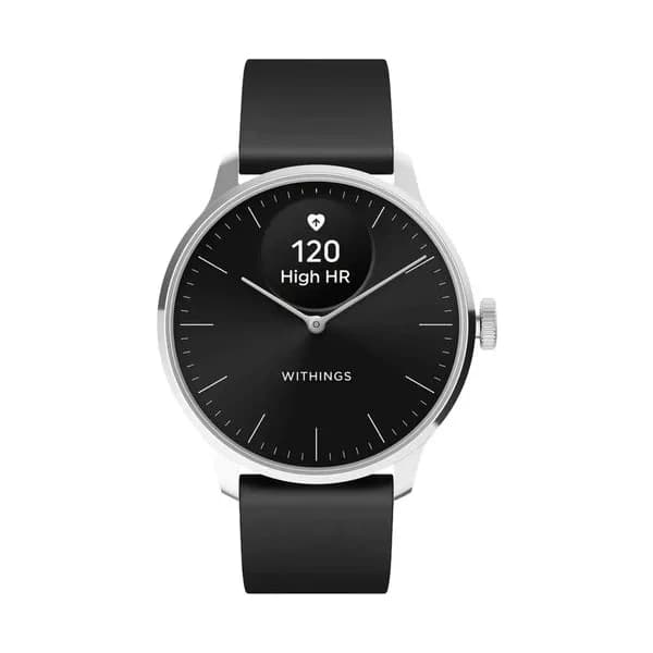 Withings Montre connectée Withings ScanWatch Light cadran noir bracelet silicone noir 37 mm