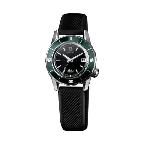 March LA.B Montre MARCH LA.B Belza Automatique Cadran Mars Bracelet Silicone Noir