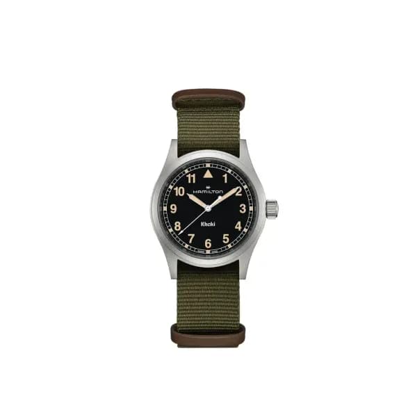 Hamilton Montre quartz Mixte Khaki field Noir