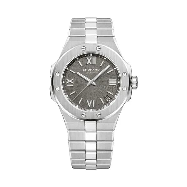 Chopard Montre Chopard Alpine Eagle 41 automatique cadran gris bracelet acier 41 mm