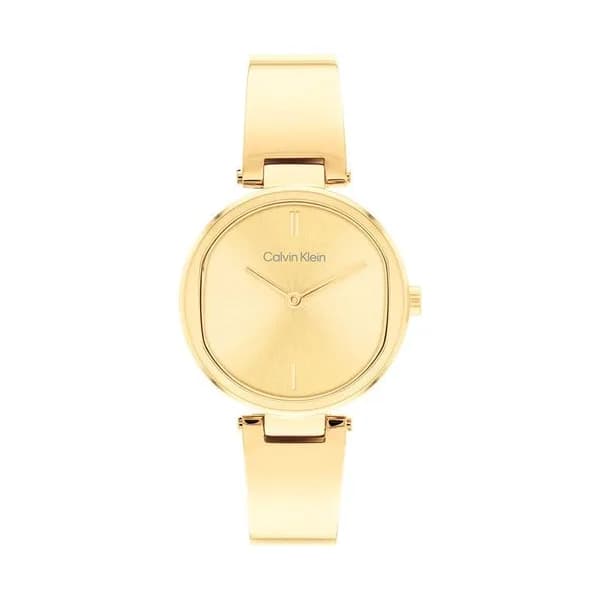 Calvin Klein Montre Calvin Klein Collection Sculptural CK Elevadted en Acier et PVD Doré