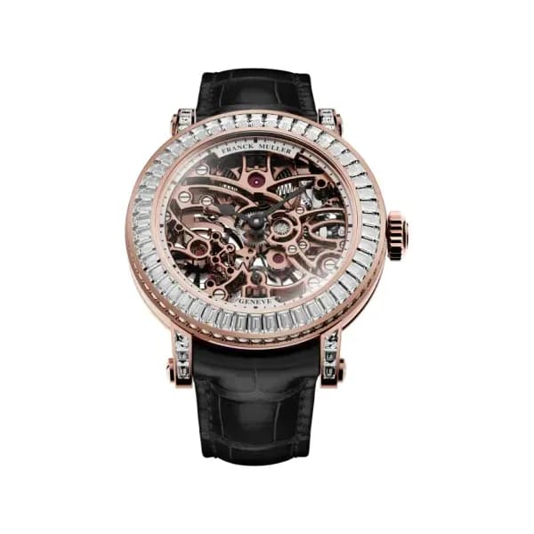 Franck Muller Round Lady Skeleton Baguette