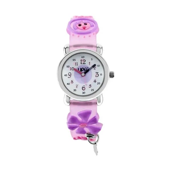 UPP Montre Upp Fleur Blanc et Parme