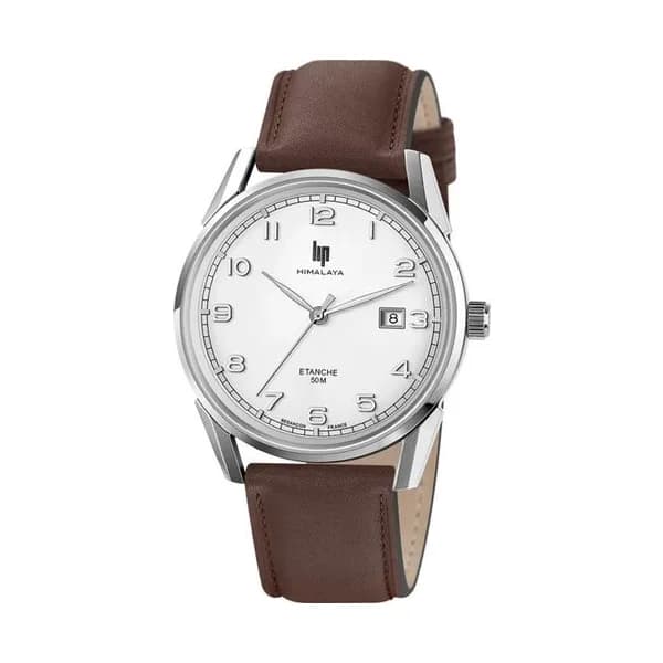 Lip Montre Lip Himalaya - Homme - cadran Blanc- 40 mm - Acier inoxydable - 671547