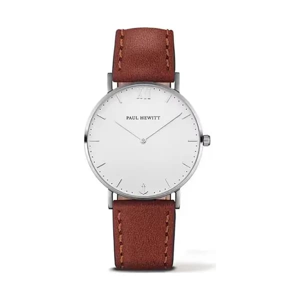 Paul Hewitt Montre PAUL HEWITT en Cuir Marron Etanche