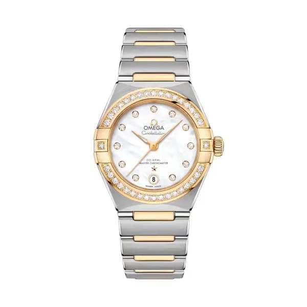 Omega Constellation 29 mm, acier - or jaune sur acier - or jaune