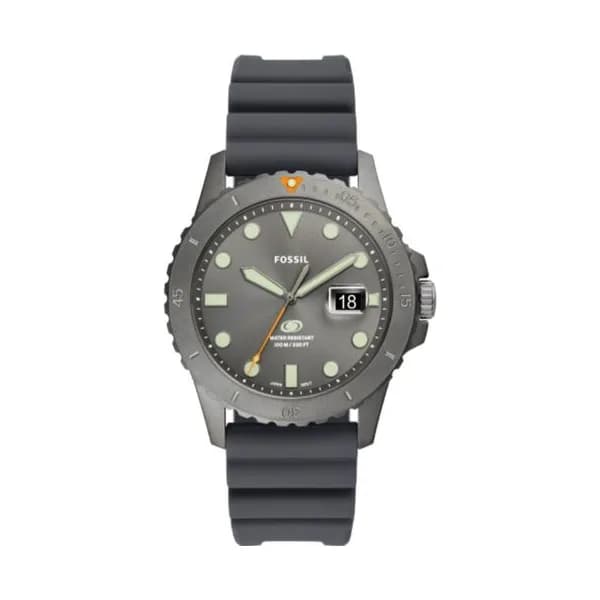 Fossil Montre Fossil Collection Fossil Blue en Silicone Gris