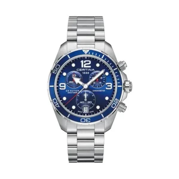 Certina Montre Certina DS Action Chronograph Quartz Cadran Bleu