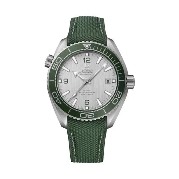 Omega Montre Omega Seamaster Planet Ocean 600m Co-Axial Master Chronometer cadran acier gris bracelet caoutchouc 43,5 mm