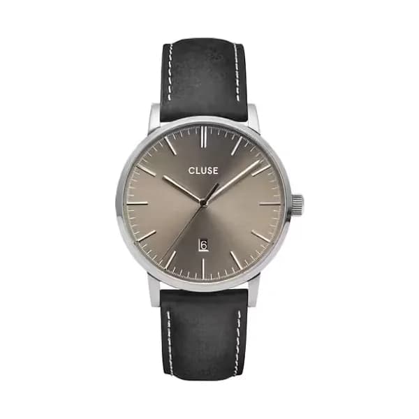 Cluse Montre Analogique Homme Cluse Cuir Gris CG1519501001 - Cleor