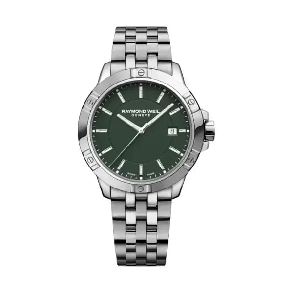 Raymond Weil Montre Tango Classic 41 mm - Cadran vert 8160-ST-52041