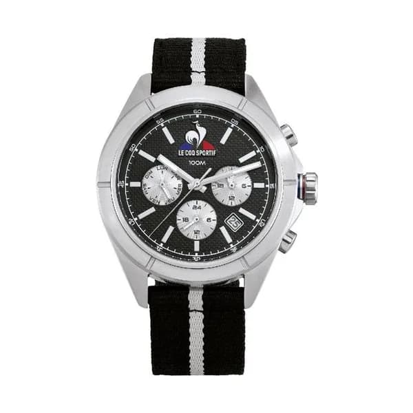Le Coq Sportif Montre le Coq Sportif Collection Essentiel en Nylon Noir