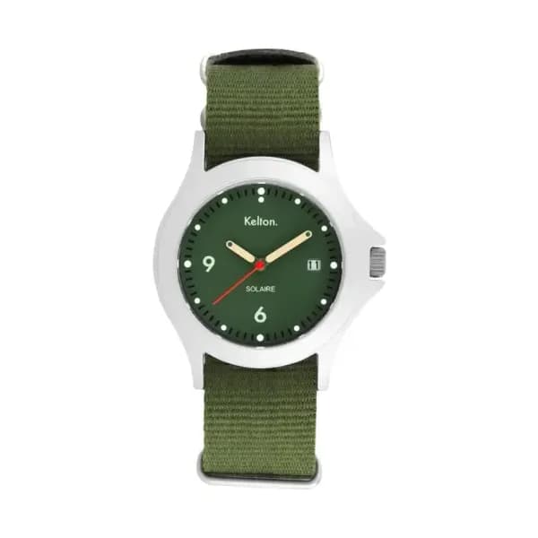 Kelton Montre Solaire Soleil Vert Nato Kaki 9125552
