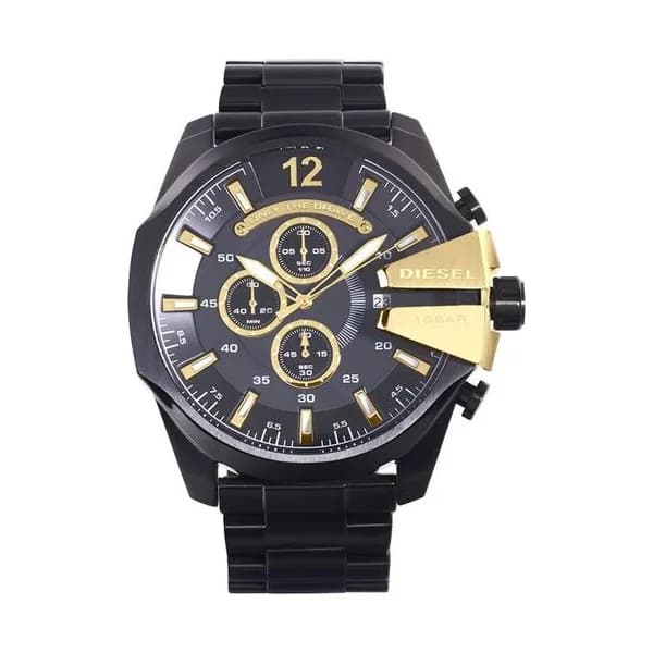Diesel Montre Diesel Collection Mega Chief en Acier et PVD Noir