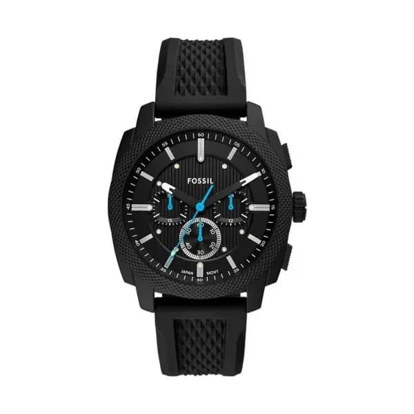 Fossil Montre quartz Homme Machine Noir, Bleu