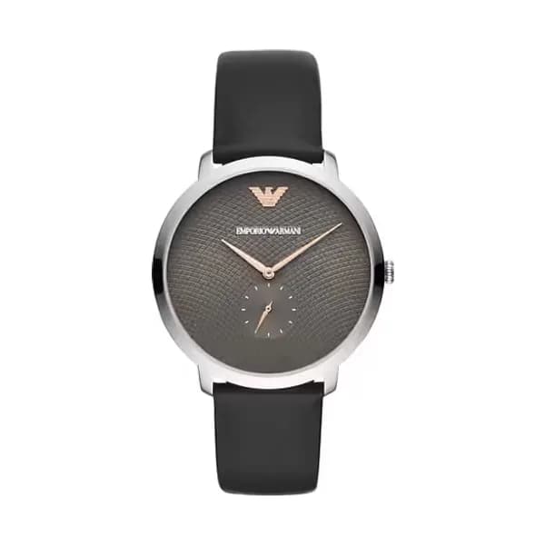 Emporio Armani Montre Analogique Homme Emporio Armani Cuir Noir AR11162