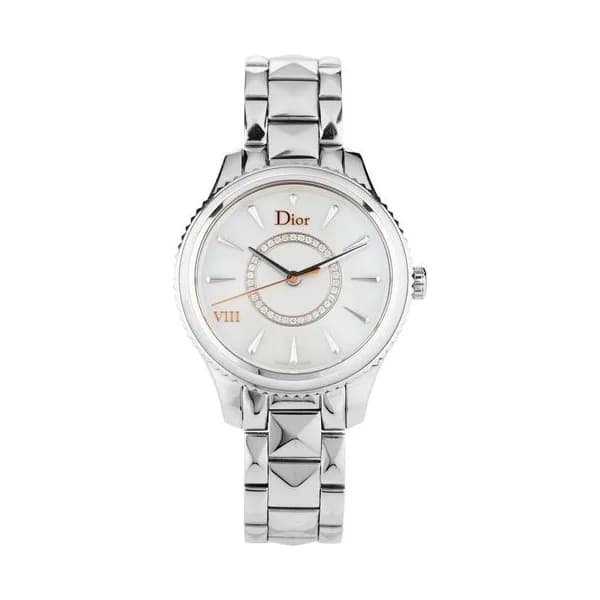 Dior Montre Dior VIII Montaigne quartz cadran nacre serti 2016 Full Set 32 mm