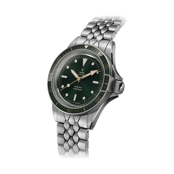 Yema Montre Yema Superman Gilt CMM.10 automatique cadran vert bracelet acier 41 mm